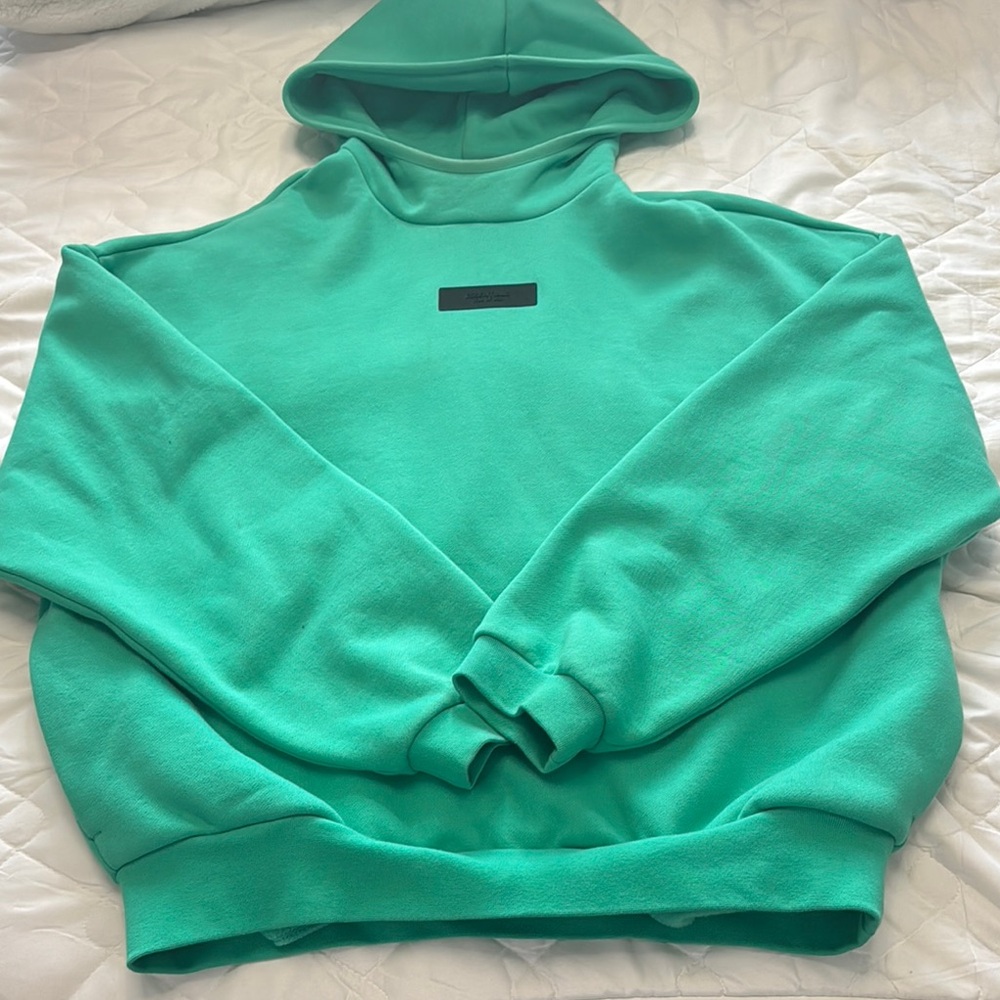 Fear of God Essentials Pullover Hoodie 'Mint Leaf'